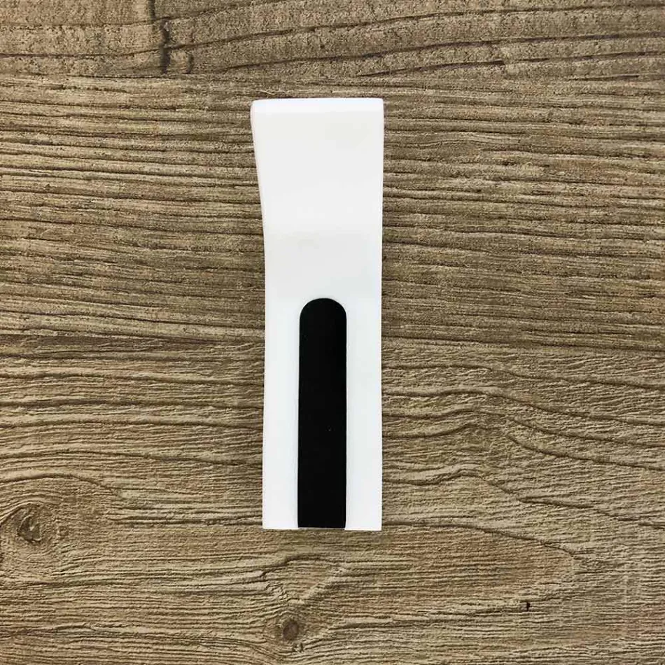 Věšák na zeď Corian s bílou nebo černou vložkou, 3 kusy - Appiccio Viadurini