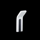 Věšák na zeď Corian s bílou nebo černou vložkou, 3 kusy - Appiccio Viadurini