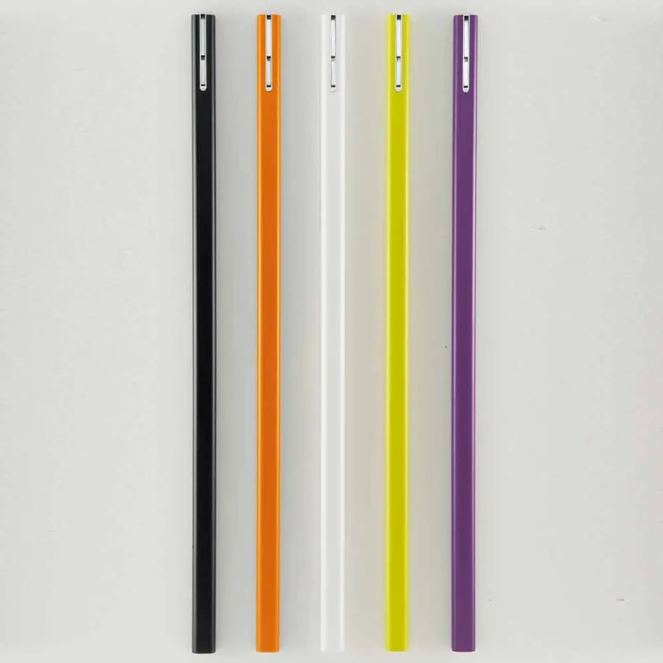 Věšák na zeď v lakovaném MDF s dvojitým hákem vyrobený v Itálii - Merkur Viadurini