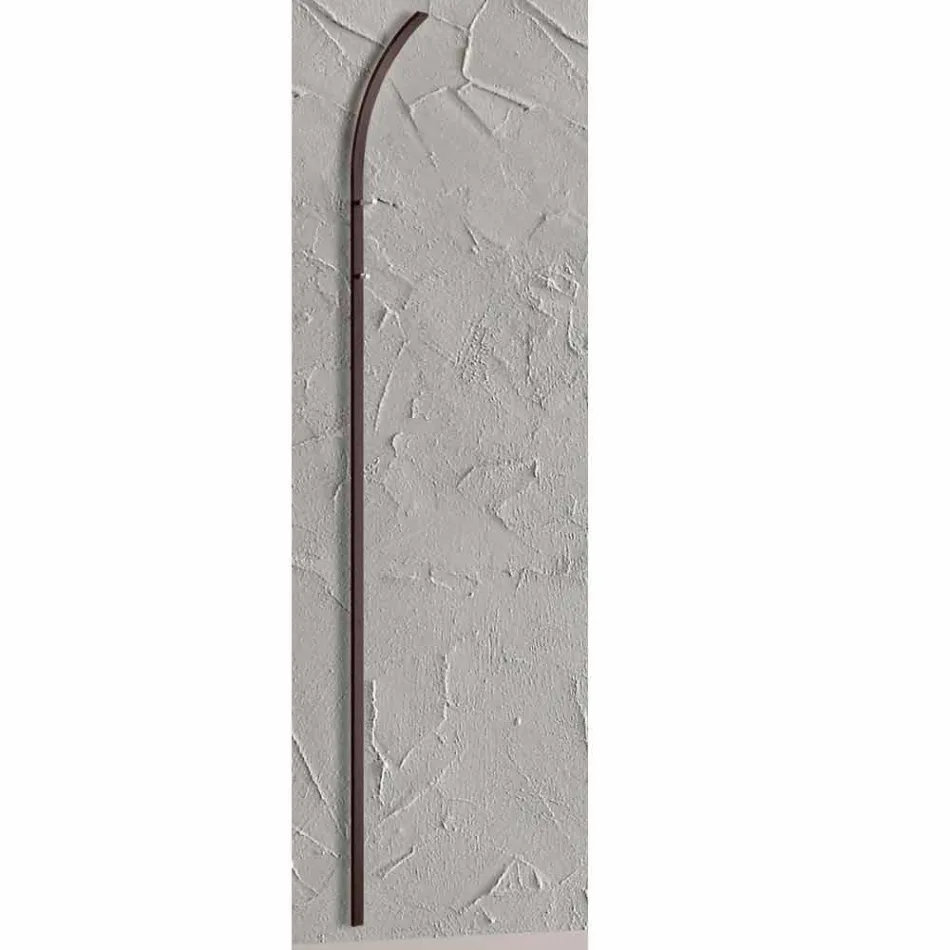 Kovový nástěnný věšák na kabát se 2 háčky a LED světlem vyrobený v Itálii - Osmio Viadurini