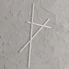 Věšák na zeď z lakovaného kovu s 5 kolíky vyrobenými v Itálii - Olmium Viadurini