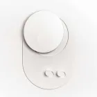 Moderní nástěnný věšák z oceli se zrcadlem vyrobený v Itálii - Pilippo Viadurini