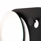 Moderní nástěnný věšák z oceli se zrcadlem vyrobený v Itálii - Pilippo Viadurini