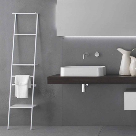 Věšák na žebřík v bílém nebo barevném moderním designu - Caloina Viadurini