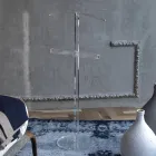 Základní transparentní věšák z akrylového křišťálu - Ginergo Viadurini