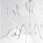 Stojan na podlahy, klasický design, v plexisklu Giave Viadurini