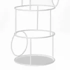 Designový kabátový stojan z barevné oceli vyrobené v Itálii - Vituzzo Viadurini