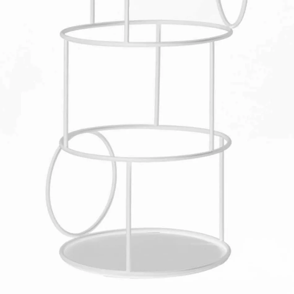 Designový kabátový stojan z barevné oceli vyrobené v Itálii - Vituzzo Viadurini