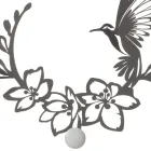 Železný věšák s dekorací kolibříka Made in Italy - klíč Viadurini