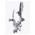 Železný věšák s dekorací kolibříka Made in Italy - klíč Viadurini