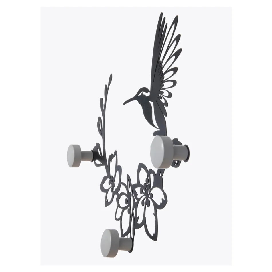 Železný věšák s dekorací kolibříka Made in Italy - klíč Viadurini