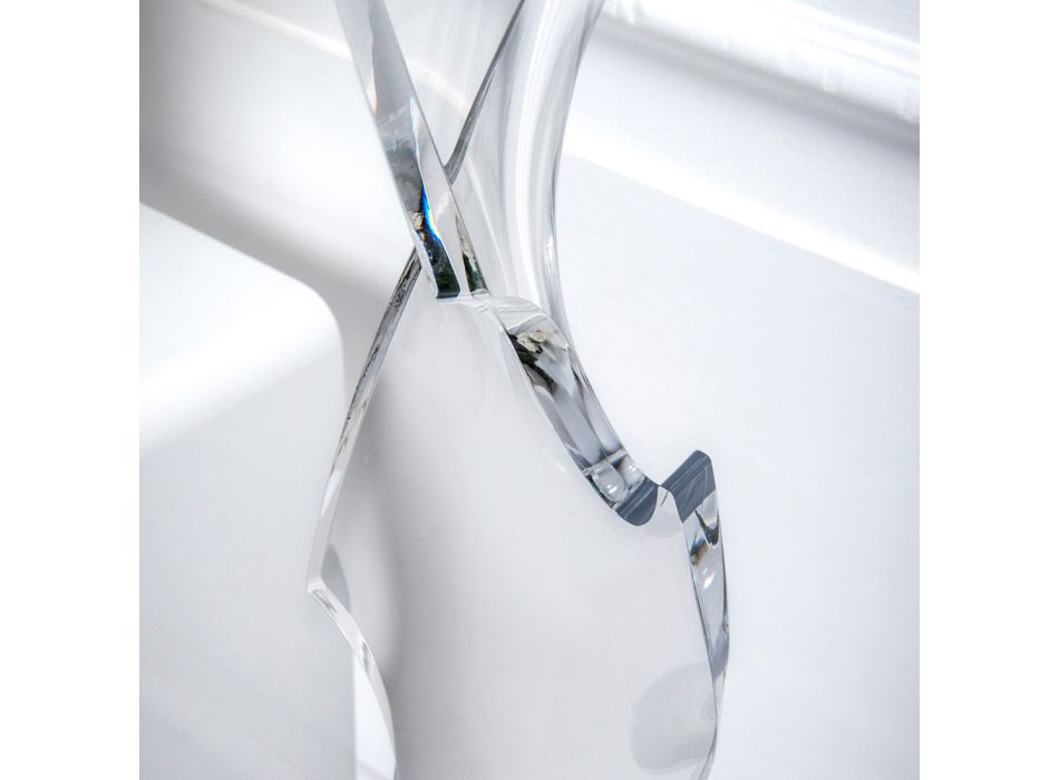 Věšák na šaty z čistého PMMA akrylového krystalu Made in Italy - Lilo Viadurini