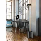 Srst deštník stojí v přírodním buku a polypropylenu Nurri Viadurini