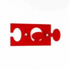 Nástěnná ramínka v barevném plexiskle Single Design, 4 kusy - Fratack Viadurini