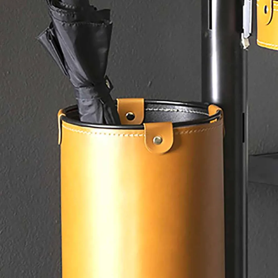 Moderní designový kožený věšák Made in Italy Leather - Adelfo Viadurini