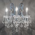 3 Lights Artisan Glass Wall Lampa of Venice Made in Italy - Florentine