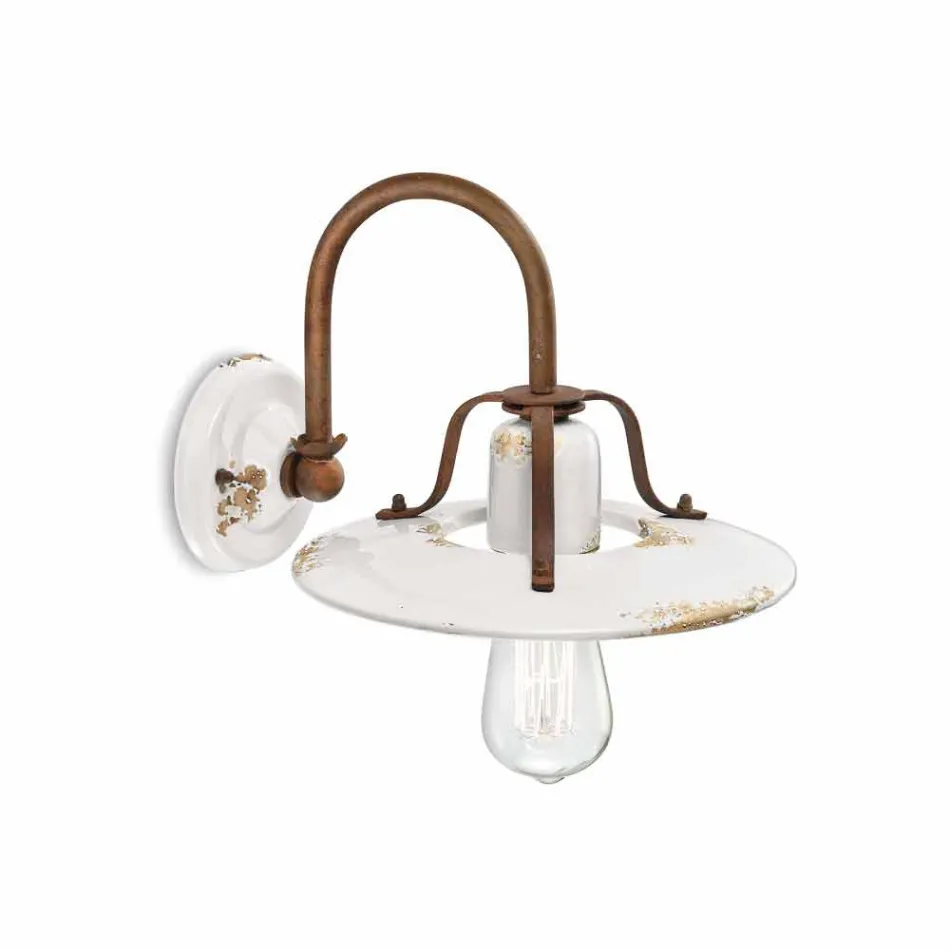 Nášivka země reflektor z kovu a keramiky Gladys Ferroluce Viadurini