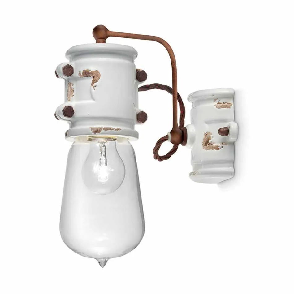 Nášivka reflektor městský styl ručně dělané keramické Beth Ferroluce Viadurini