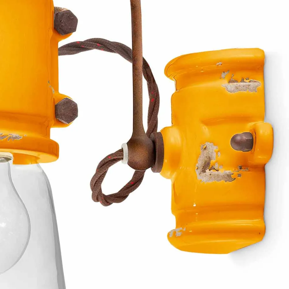 Nášivka reflektor městský styl ručně dělané keramické Beth Ferroluce Viadurini