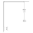 Nástěnná lampa v černém hliníku a dvoukuželovém minimálním designu - Mercado Viadurini