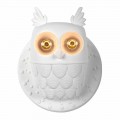 Nástěnná nástěnná svítidla 2 v matně bílém keramickém moderním designu Owl - Owl