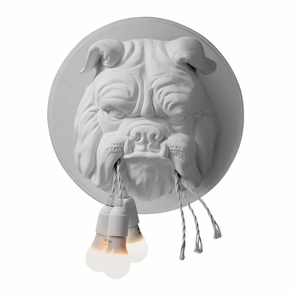 Nástěnná nástěnná svítidla se 3 světly v šedém nebo bílém keramickém moderním designu - Dogbull Viadurini