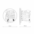 Nástěnná nástěnná svítidla se 3 světly v šedém nebo bílém keramickém moderním designu - Dogbull Viadurini