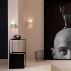 Nástěnná nástěnná svítidla se 3 LED světly v matně bílé keramice s Umarell - Ometto Viadurini