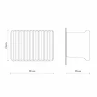 Nástěnná nástěnná svítidla se 3 LED světly v matně bílé keramice s Umarell - Ometto Viadurini