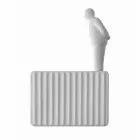 Nástěnná nástěnná svítidla se 3 LED světly v matně bílé keramice s Umarell - Ometto Viadurini