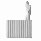 Nástěnná nástěnná svítidla se 3 LED světly v matně bílé keramice s Umarell - Ometto Viadurini