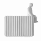 Nástěnná nástěnná svítidla se 3 LED světly v matně bílé keramice s Umarell - Ometto Viadurini