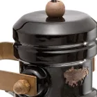 Nástěnné bodové svítidlo z keramiky, skla a kovu s různými povrchovými úpravami Joy Ferroluce Viadurini