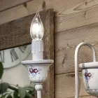 Nástěnné svítidlo Artisan z keramiky a ručně malované mosazi - Sanremo Viadurini