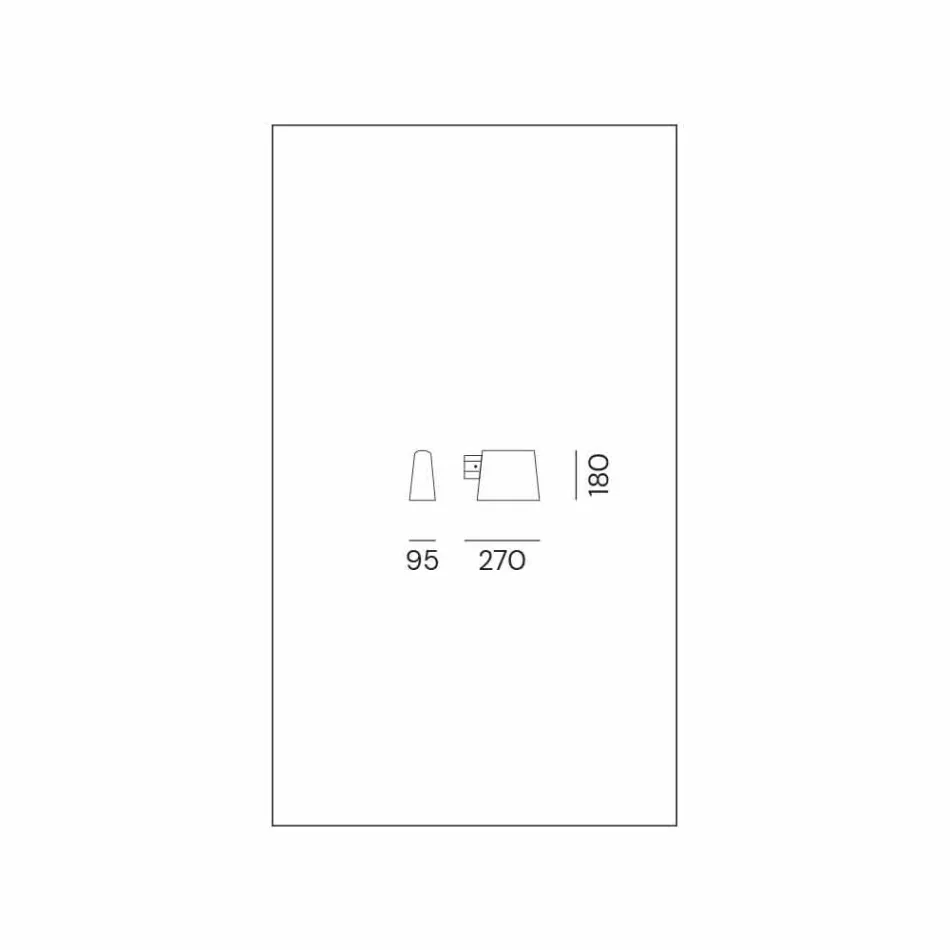 Venkovní nástěnná lampa z antického hnědého kovu - Saint Tropez od Il Fanale Viadurini