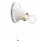 Stěny na stěnu bílé keramiky Ferroluce Terst Viadurini