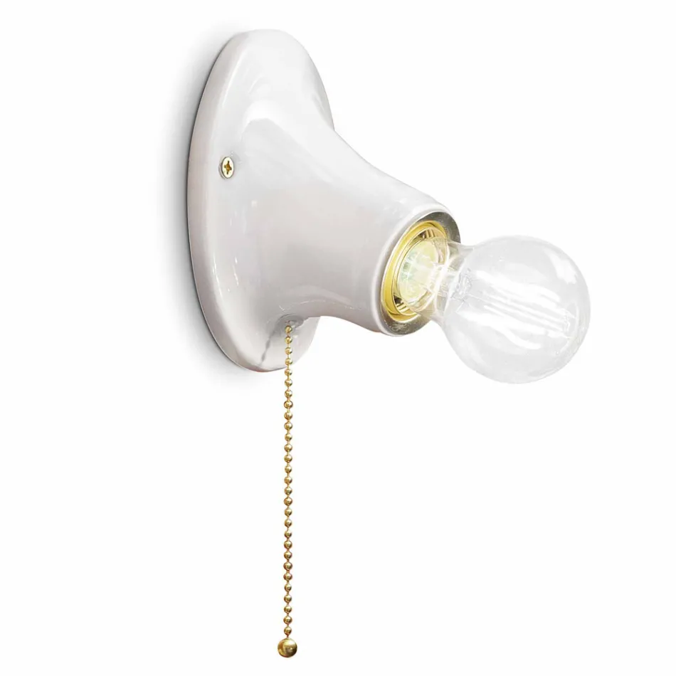 Stěny na stěnu bílé keramiky Ferroluce Terst Viadurini