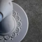 Nástěnná aplikace v matně bílém keramickém moderním designu v Cervo - Memento Viadurini