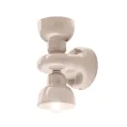 Keramické nástěnné svítidlo se 2 světly Made in Italy - Berimbau Viadurini
