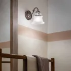 Nášivka zdobené keramické stěny a sklo Ferroluce Ferrara Viadurini