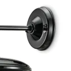 Nástěnné svítidlo v černém keramickém a železném průmyslovém vintage designu - Bew Viadurini