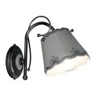 Nástěnné svítidlo ze železa a keramické ručně malované výšivky - Ravenna Viadurini