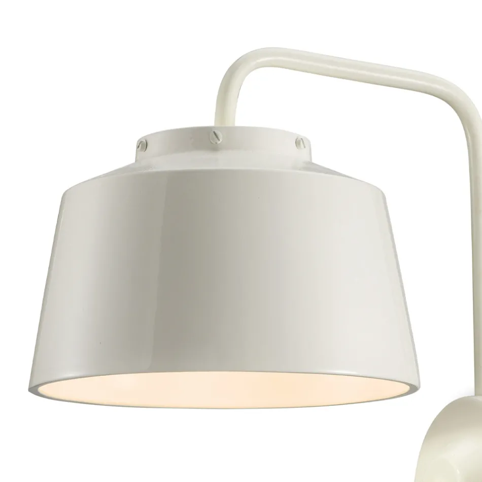 Nástěnné svítidlo z kovu a ručně vyráběné keramiky s dvojitým otevíráním - 50S Viadurini