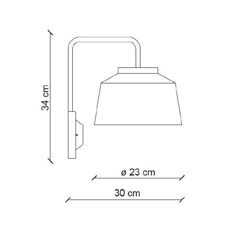 Nástěnné svítidlo z kovu a ručně vyráběné keramiky s dvojitým otevíráním - 50S Viadurini