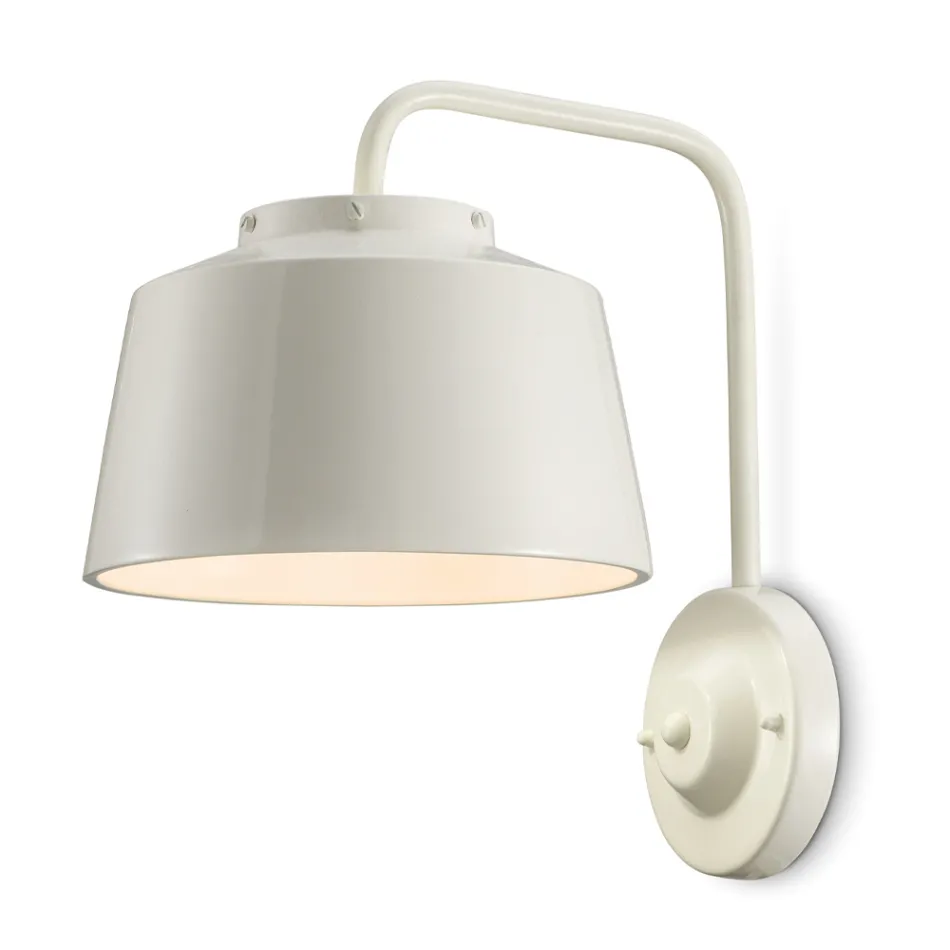 Nástěnné svítidlo z kovu a ručně vyráběné keramiky s dvojitým otevíráním - 50S Viadurini