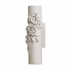 Nástěnná nástěnná matná bílá keramika s dekorativními květinami - revoluce Viadurini