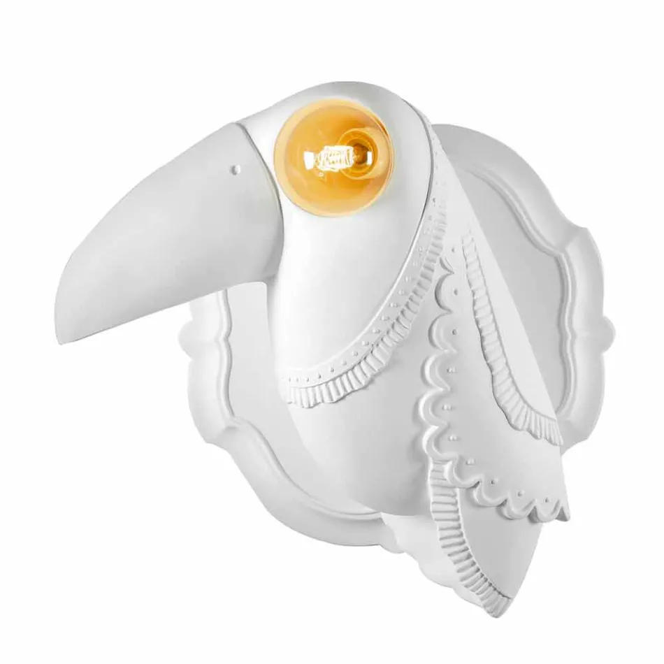 Nástěnná lampa v matně bílém keramickém moderním italském designu - Tucano Viadurini