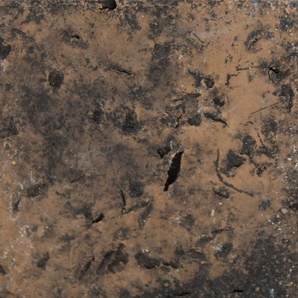 Ručně vyrobená nášivka z toskánské majoliky a mosazi vyrobená v Itálii - Toscot Rossi Viadurini