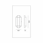 Ručně vyrobená nástěnná lampa ze skla a mosazi 1 nebo 2 světla - vázaná Il Fanale Viadurini