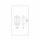 Ručně vyrobená nástěnná lampa ze skla a mosazi 1 nebo 2 světla - vázaná Il Fanale Viadurini